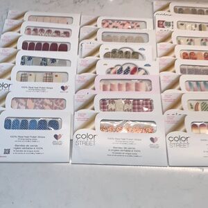 NEW Color Street Nail Strips Collection Real Nail Polish Set of 22